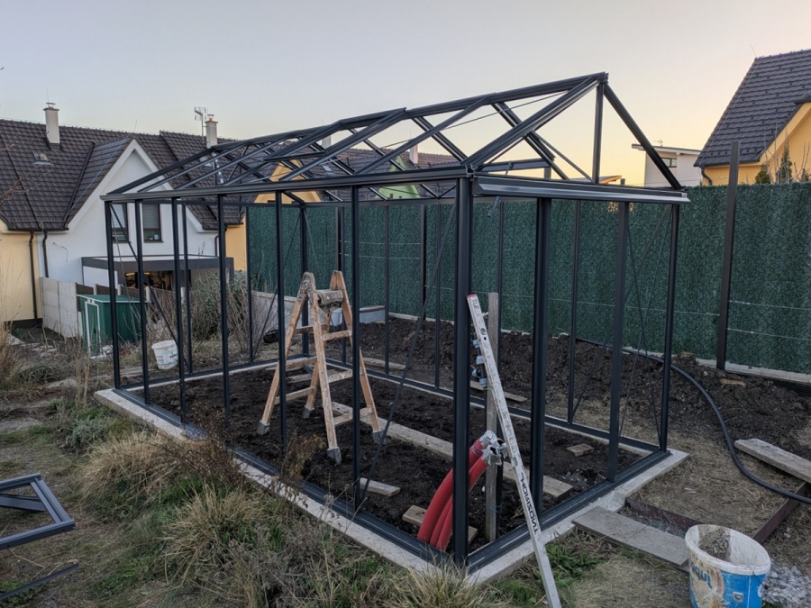 Montáže skleníků