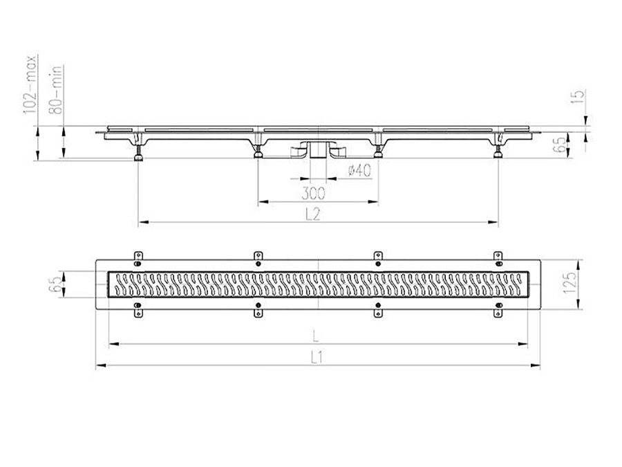 Žlab Chuděj LZS 40