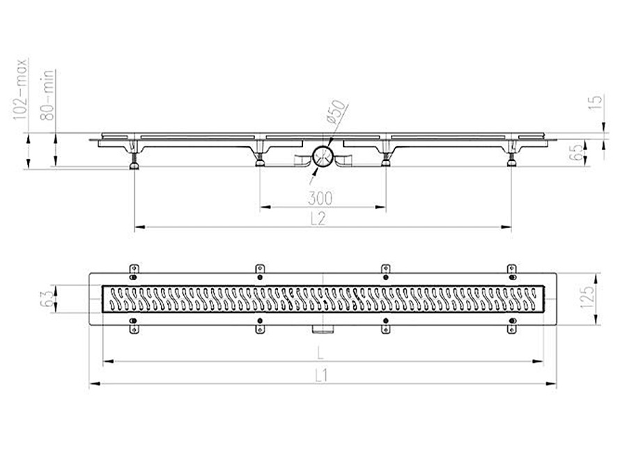 Žlab Chuděj LZB 50