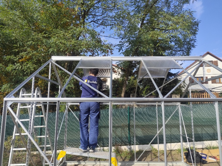 Montáže skleníkov