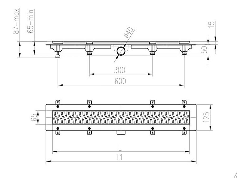 Žlab Chuděj LZB/N 40