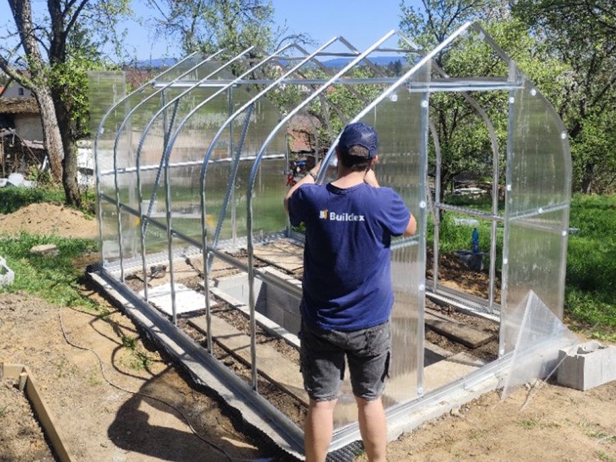 Montáže skleníkov